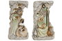 DKD Home Decor Nacimiento de Resina Multicolor Surtido de 2 Unidades