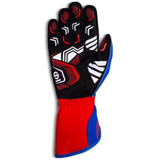 Sparco Guantes Record 2020 S00255507NRBI Kart Talla 07 Negro-W Negro-W con Palma y Dedos de Silicona Antideslizante y Costuras Externas