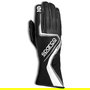 Sparco Guantes Record 2020 S00255507NRBI Kart Talla 07 Negro-W Negro-W con Palma y Dedos de Silicona Antideslizante y Costuras Externas
