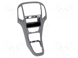 ACV Bastidor de montaje de radio para Opel Astra J, 2 DIN, titan grey