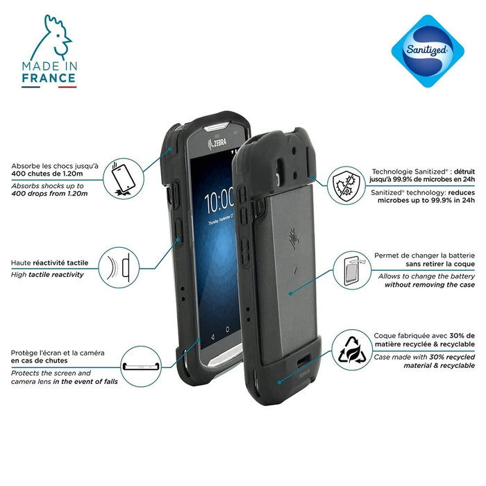 Funda zebra tc51/52/56/57