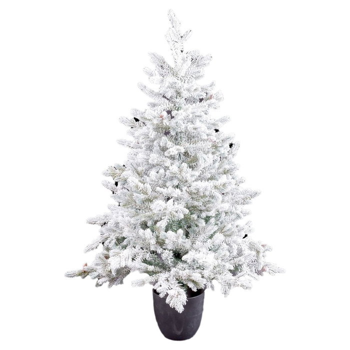 Árbol de Navidad Polietileno Piñas Nevado 60 x 60 x 120 cm Árbol de Navidad Polietileno Piñas Nevado 60 x 60 x 120 cm