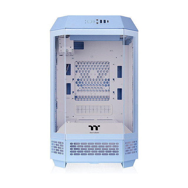 Thermaltake The Tower 250 Mini Tower Azul, PC con Diseño LCD
