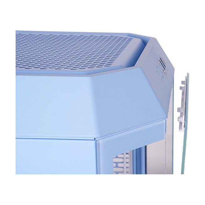 Thermaltake The Tower 250 Mini Tower Azul, PC con Diseño LCD