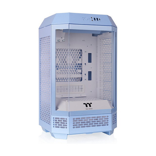 Thermaltake The Tower 250 Mini Tower Azul, PC con Diseño LCD