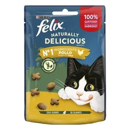 Purina Felix Feline Naturally Delicious Comida Húmeda para Gatos - Pollo y Hierbas, 8 x 50 gr