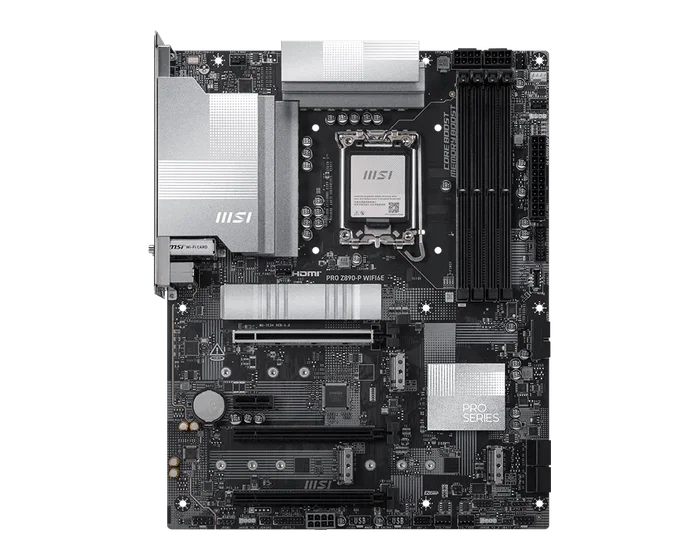 MSI PRO Z890-P WIFI6E Placa Base ATX LGA1851 Intel Z890 DDR5 256GB PCIe 5.0 M.2 WiFi 6E Bluetooth 5.3 5G LAN MSI PRO Z890-P WIFI6E Placa Base ATX LGA1851 Intel Z890 DDR5 256GB PCIe 5.0 M.2 WiFi 6E Bluetooth 5.3 5G LAN