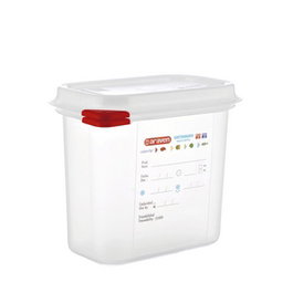 Araven Oviplas Cubeta Con Tapa GN 1/9-150 de Polipropileno, 150 mm Alto, 176 mm Largo, 108 mm Ancho, 1.5 Litros de Capacidad