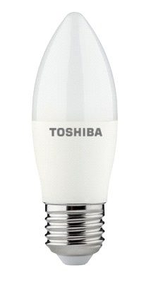 TOSHIBA Bombilla LED C37 E27 8W Luz Cálida 3000K