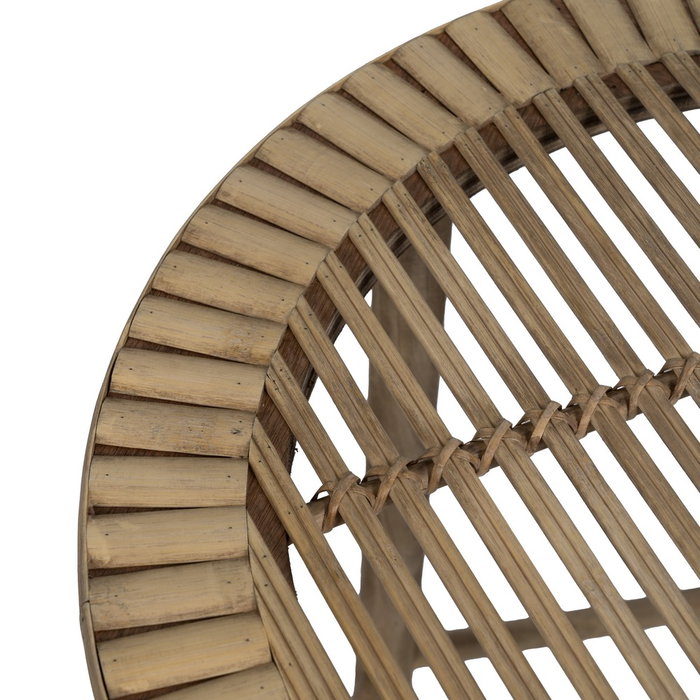 S/2 Mesitas Natural Bambú 50 X 50 X 48 cm