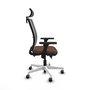 PIQUERAS Y CRESPO Silla de oficina Haches con mecanismo Sincro/Traslack Marrón y Gris