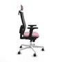 PIQUERAS Y CRESPO Silla de oficina Horna Rosa y Gris