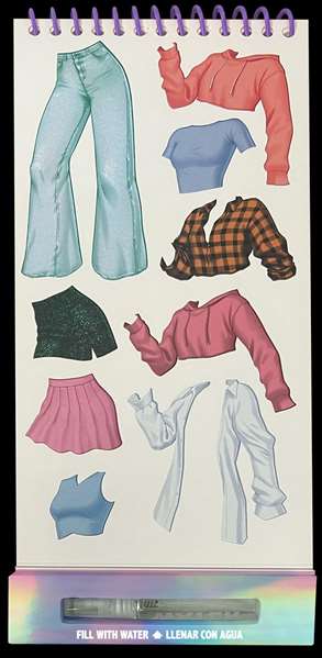 Kids Euroswan Adhesivos Acuáticos Stick & Splash, Juego de Adhesivos con Ropa que Cambia de Color para Niños a Partir de 4 Años