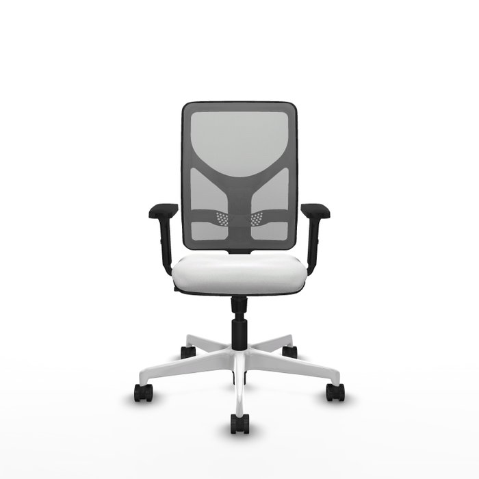 PIQUERAS Y CRESPO Silla de oficina Motilla con mecanismo Sincro, Blanco y Gris PIQUERAS Y CRESPO Silla de oficina Motilla con mecanismo Sincro, Blanco y Gris