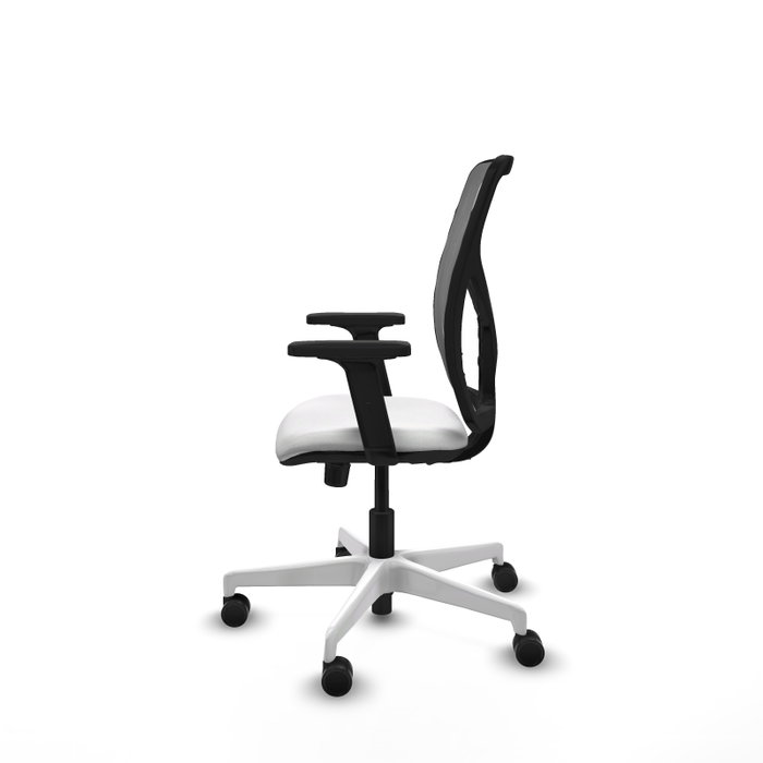 PIQUERAS Y CRESPO Silla de oficina Motilla con mecanismo Sincro, Blanco y Gris PIQUERAS Y CRESPO Silla de oficina Motilla con mecanismo Sincro, Blanco y Gris