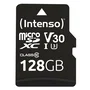 Intenso Tarjeta de Memoria microSDXC 128GB UHS-I U3/V30 Clase 10, 100 MB/s Lectura, 45 MB/s Escritura, Resistente (Agua, Golpes, Temperatura, Rayos X), Negro