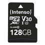 Intenso Tarjeta de Memoria Micro SD 128 GB UHS-I Clase 10 U3 V30 hasta 100 MB/s con Adaptador SD