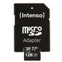Intenso Tarjeta de Memoria Micro SD 128 GB UHS-I Clase 10 U3 V30 hasta 100 MB/s con Adaptador SD