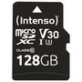 Tarjeta Memoria Micro SD Intenso 128GB Profesional UHS-I Clase 10 + Adaptador SD