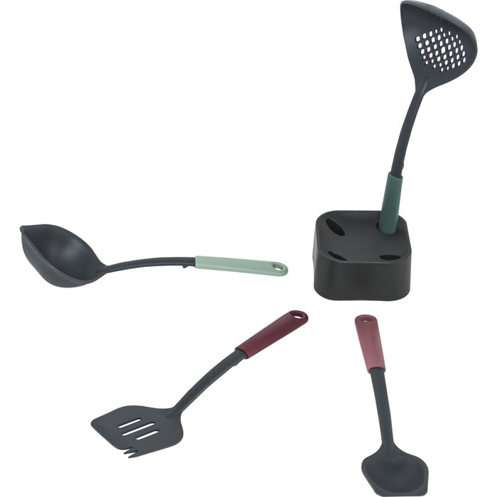 Brabantia Juego de Utensilios de Cocina TASTY+ Mixed Negro