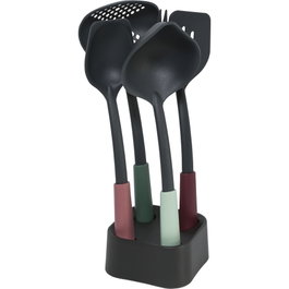 Brabantia Juego de Utensilios de Cocina TASTY+ Mixed Negro