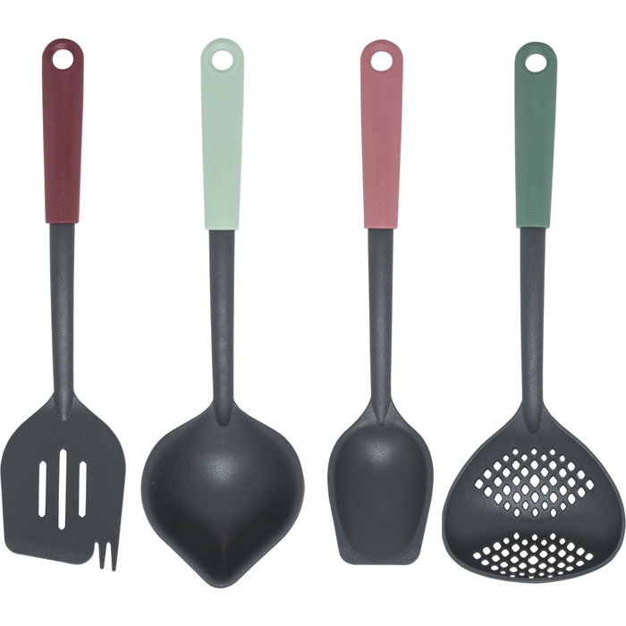 Brabantia Juego de Utensilios de Cocina TASTY+ Mixed Negro