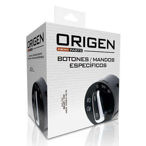 VW/SEAT Botón Interruptor de Luces 1K0941431B | Original | Compatible con Volkswagen, SEAT