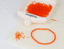 Innspiro Rocalla de Vidrio Redonda Glaseado Naranja 2,3mm 500g