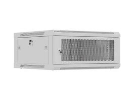 Lanberg Armario Rack 19 pulgadas 4U 600x600 gris puertas perforadas