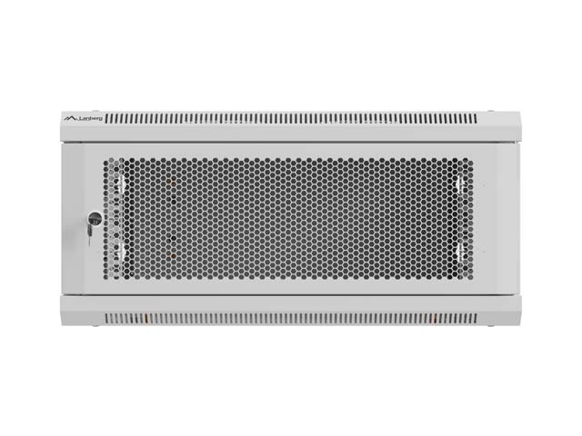 Lanberg Armario Rack 19 pulgadas 4U 600x600 gris puertas perforadas
