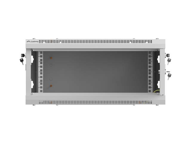 Lanberg Armario Rack 19 pulgadas 4U 600x600 gris puertas perforadas