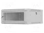 Lanberg Armario Rack 19 pulgadas 4U 600x600 gris puertas perforadas