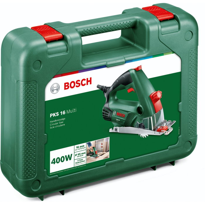 Bosch PKS 16 Multi Sierra Circular de 400 W con 3 Hojas