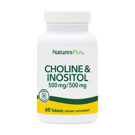 Natures Plus Colina + Inositol 500mg 60 comprimidos