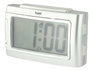 SAMI Despertador Sami LCD rectangular dígitos XL luz verde, blanco