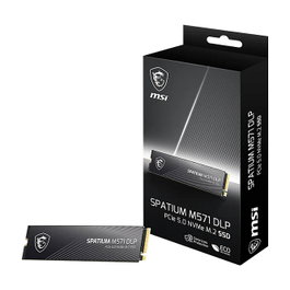 MSI Spatium M571 2TB NVMe M.2 PCIe Gen5 x4 SSD - Velocidad Lectura 14500 MB/s, Escritura 11000 MB/s, 2280, 3D NAND, 5 Años Garantía