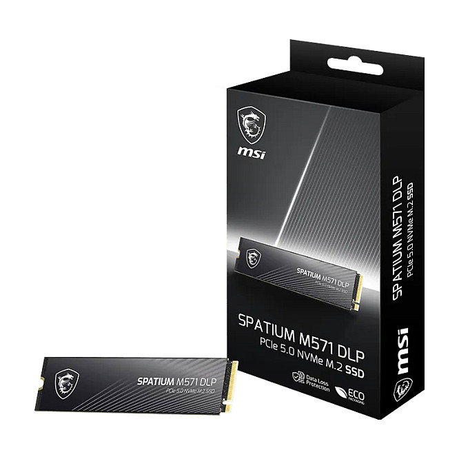 MSI Spatium M571 2TB NVMe M.2 PCIe Gen5 x4 SSD - Velocidad Lectura 14500 MB/s, Escritura 11000 MB/s, 2280, 3D NAND, 5 Años Garantía MSI Spatium M571 2TB NVMe M.2 PCIe Gen5 x4 SSD - Velocidad Lectura 14500 MB/s, Escritura 11000 MB/s, 2280, 3D NAND, 5 Años Garantía