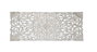 DKD Home Decor Cabecero de Cama Estilo Indio con Mandala, Blanco y Dorado, 182 cm