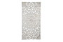 DKD Home Decor Cabecero de Cama Estilo Indio con Mandala, Blanco y Dorado, 182 cm