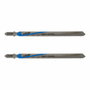 Wolfcraft Pack de 2 hojas de sierra de calar HSS 130 mm con vástago en T