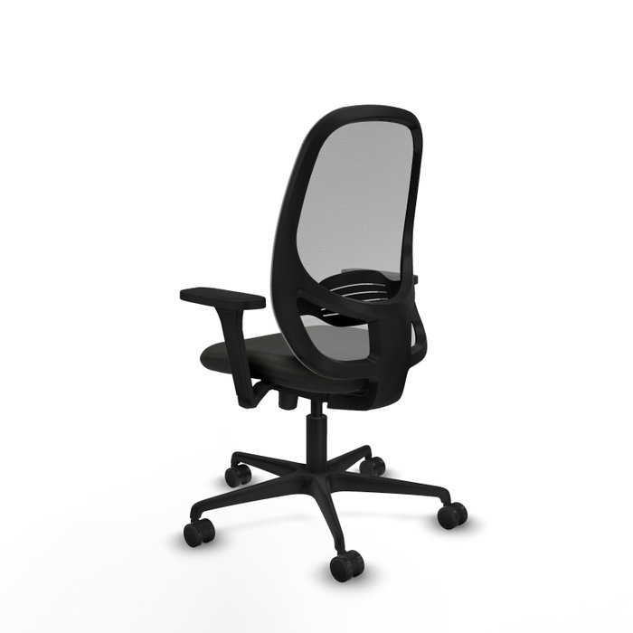 PIQUERAS Y CRESPO Silla de oficina Cilanco con mecanismo Sincro/Traslack Negro/Gris