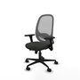 PIQUERAS Y CRESPO Silla de oficina Cilanco con mecanismo Sincro/Traslack Negro/Gris