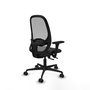PIQUERAS Y CRESPO Silla de oficina Cilanco con mecanismo Sincro/Traslack Negro/Gris