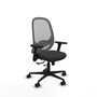 PIQUERAS Y CRESPO Silla de oficina Cilanco con mecanismo Sincro/Traslack Negro/Gris