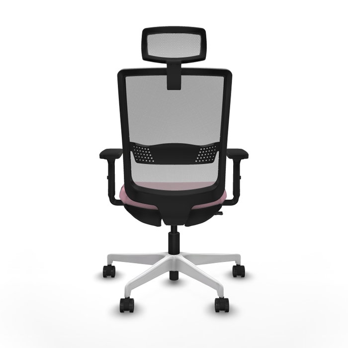 PIQUERAS Y CRESPO Silla de oficina Haches Rosa y Gris PIQUERAS Y CRESPO Silla de oficina Haches Rosa y Gris