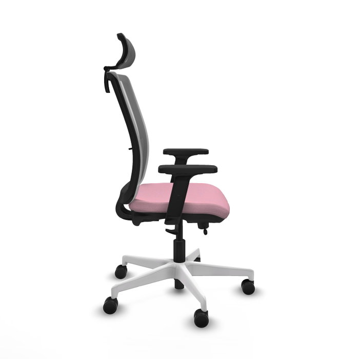 PIQUERAS Y CRESPO Silla de oficina Haches Rosa y Gris PIQUERAS Y CRESPO Silla de oficina Haches Rosa y Gris