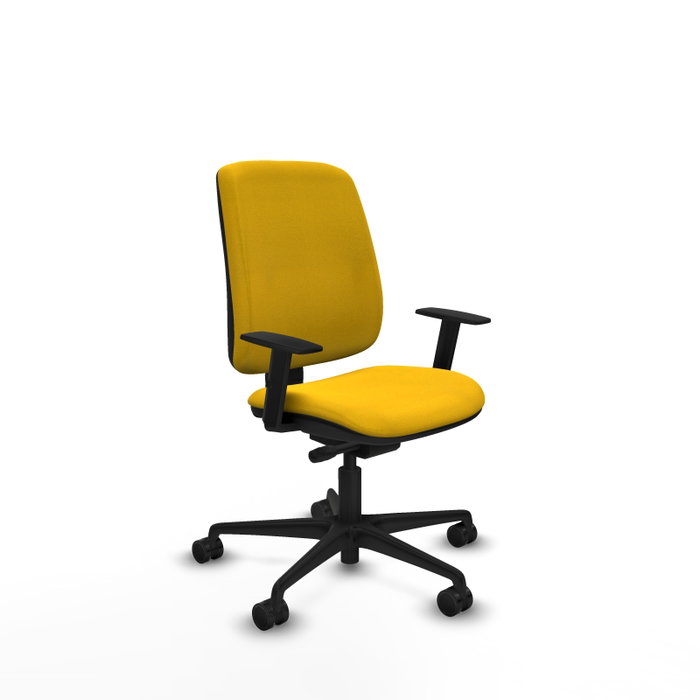 PIQUERAS Y CRESPO Silla de oficina Alares Amarillo con mecanismo Sincro/Traslack, Brazos 1D y Ruedas 65mm PIQUERAS Y CRESPO Silla de oficina Alares Amarillo con mecanismo Sincro/Traslack, Brazos 1D y Ruedas 65mm