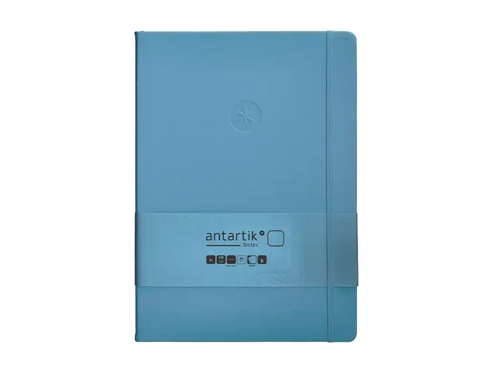 Antartik Cuaderno A4 Tapa Dura Azul Claro 100 Hojas Lisas 80gr FSC Colección Antartik Notes