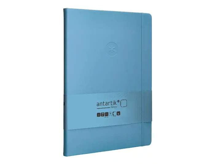 Antartik Cuaderno A4 Tapa Dura Azul Claro 100 Hojas Lisas 80gr FSC Colección Antartik Notes