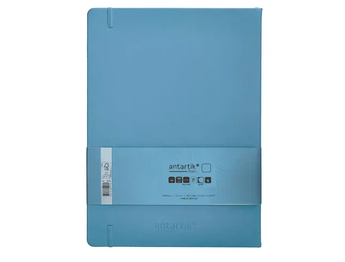 Antartik Cuaderno A4 Tapa Dura Azul Claro 100 Hojas Lisas 80gr FSC Colección Antartik Notes